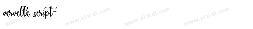 vervelle script字体转换